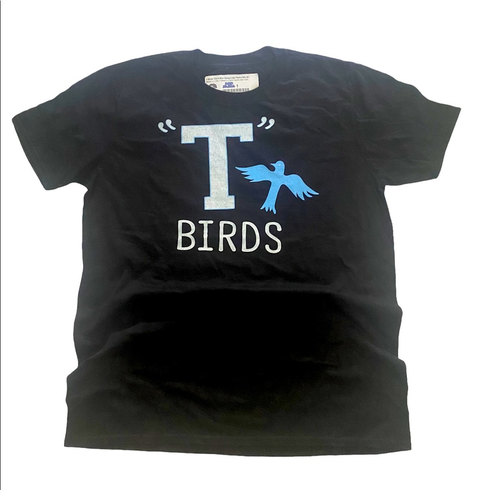 Pop Threads T Birds Tbird Men Gang Logo Retro 50’s 60’s SS T-Shirt, Size L